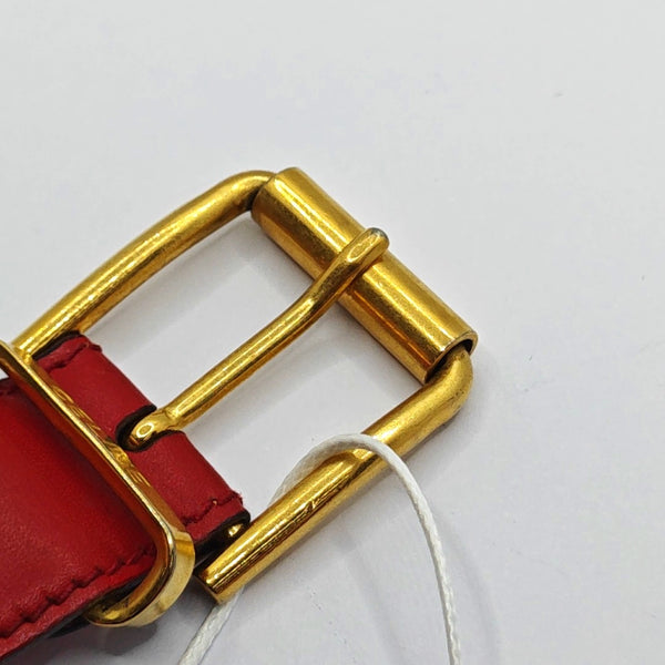 Red Leather Belt