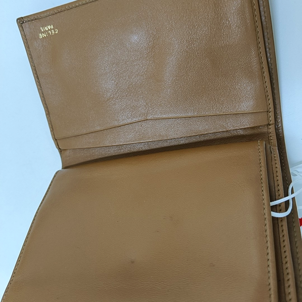 Coated Canvas Wallet Brown
