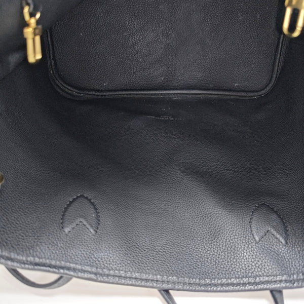 NEVERFULL INSIDE OUT MM Monogram Calfskin Black