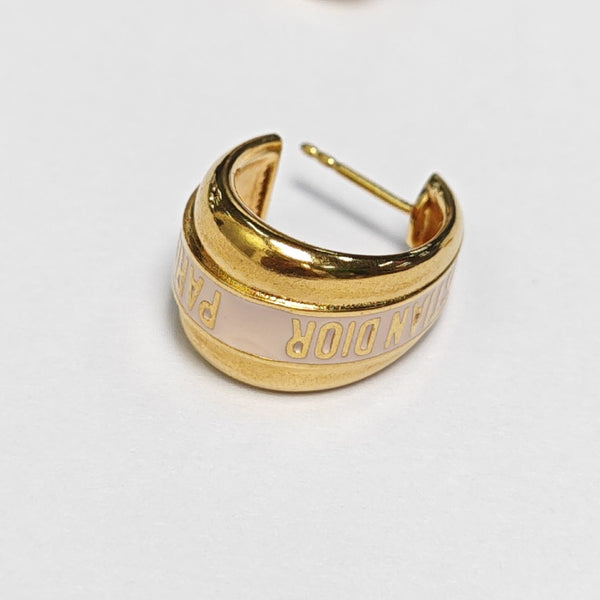Metal Gold Stud Earrings