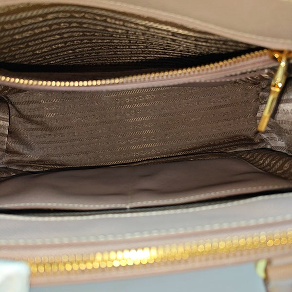 Galleria Large Saffiano Calfskin Pink