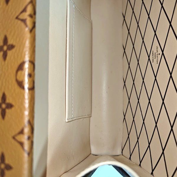 PETITE MALLE Monogram Coated Canvas Brown