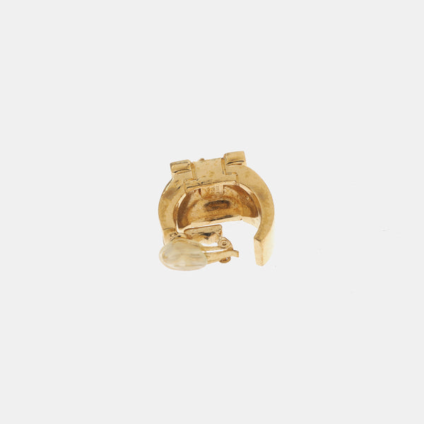 Metal Gold Clip On Earrings