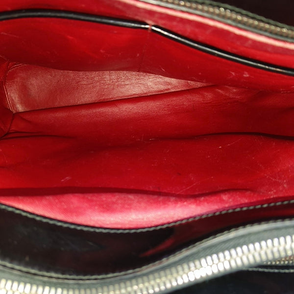 Patent Leather Tote Bag Black