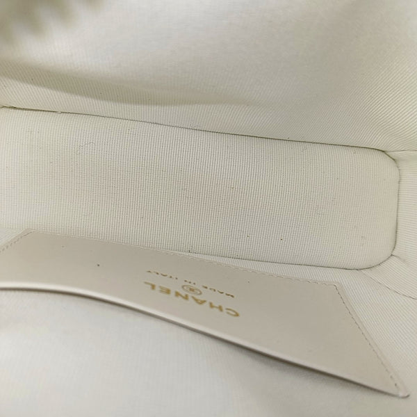 Quilted Grained Calfskin White