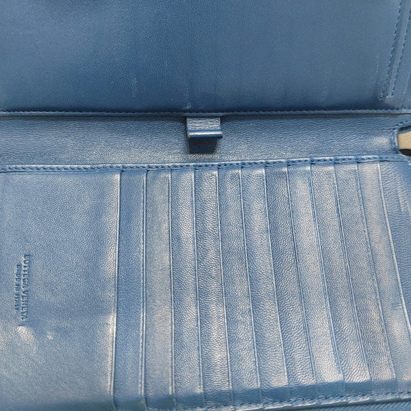 Calfskin Wallet Blue