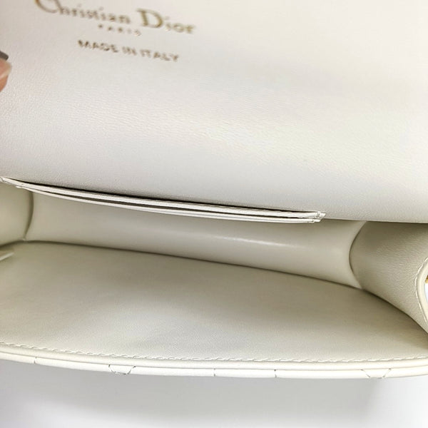 Miss Caro Cannage Lambskin White