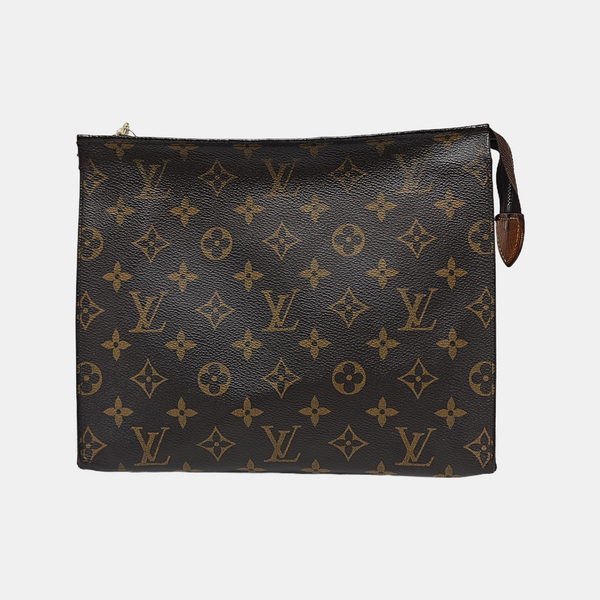 TOILET POCKET 26 Monogram Coated Canvas Brown