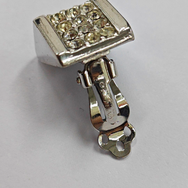Metal Silver Clip On Earrings