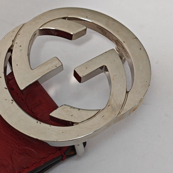 Leather Belt Red