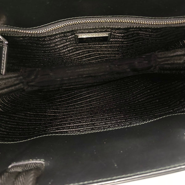Calfskin Top Handle Bag Black