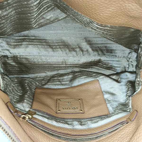 Calfskin Shoulder Bag Brown