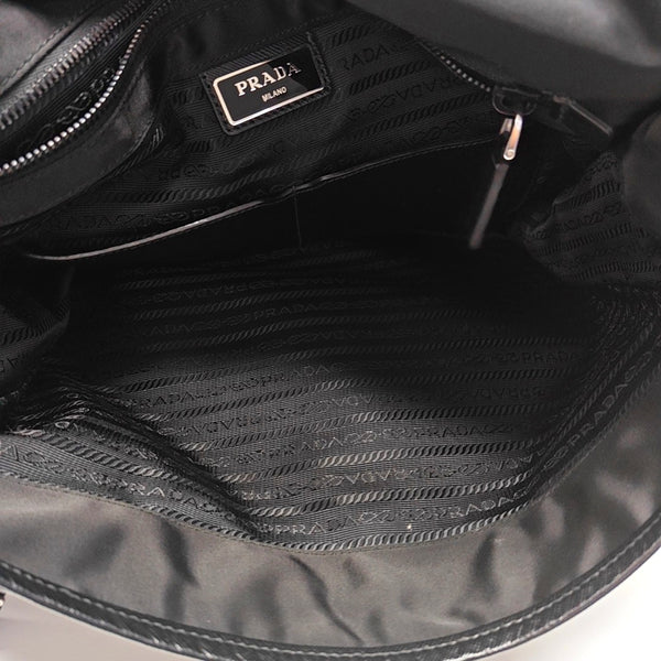 Nylon Shoulder Bag Black