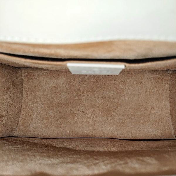 Sylvie Mini Calfskin White