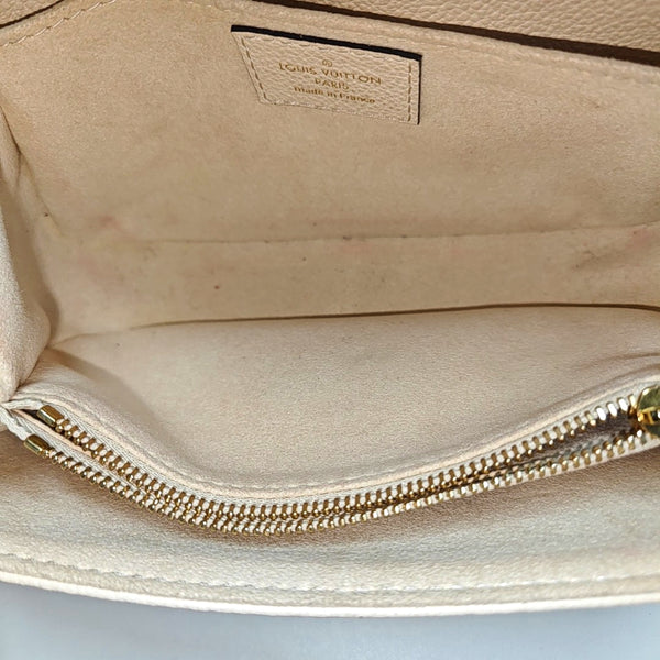 MÉTIS EAST WEST Monogram Calfskin Beige