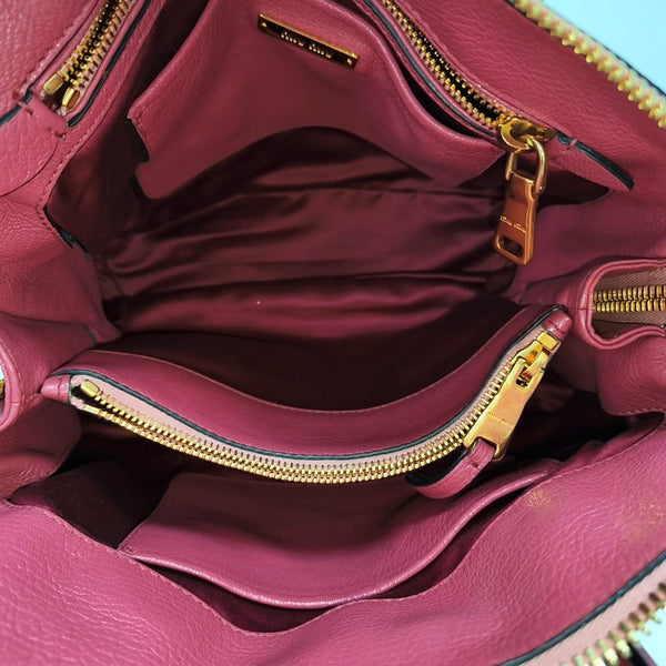 Calfskin Shoulder Bag Pink