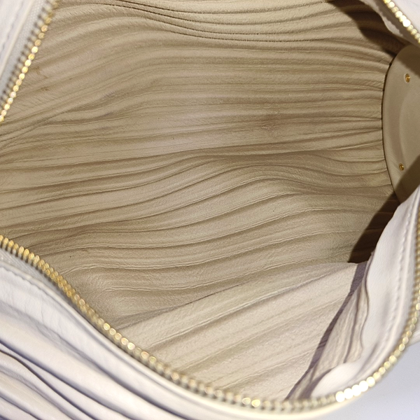 Nest Backet Calfskin White