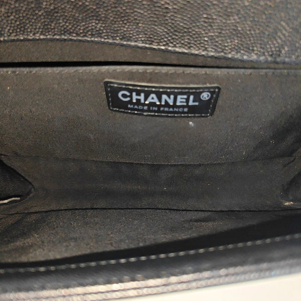 BOY CHANEL Medium Quilted Calfskin Black