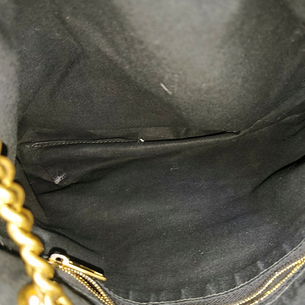 Calfskin Shoulder Bag Black