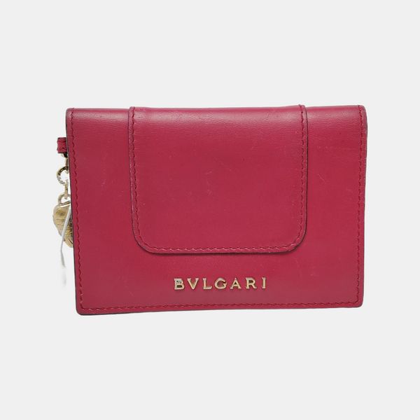 SERPENTI FOREVER Calfskin Red Wallet