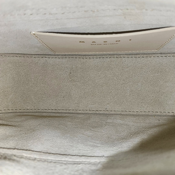 Leather Shoulder Bag White