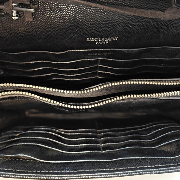 MONOGRAM Medium Chevron Calfskin Black