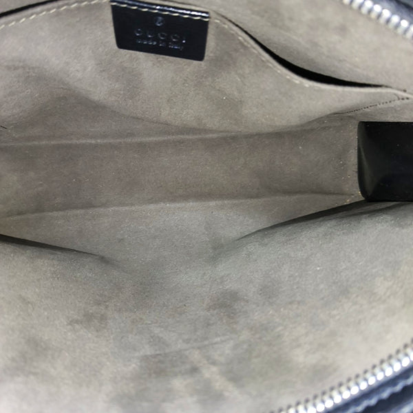 Coated Canvas Clutch Black