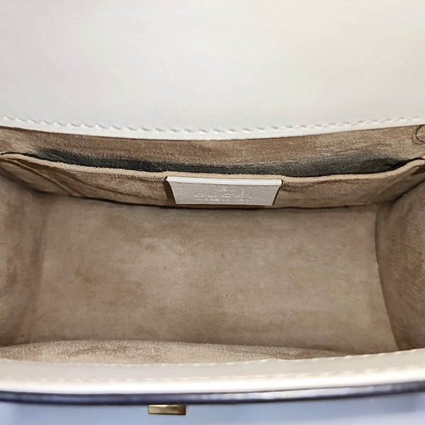 Sylvie Mini Calfskin White
