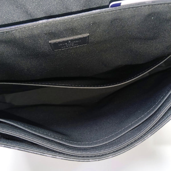 DISTRICT MM Monogram Coated Canvas Black