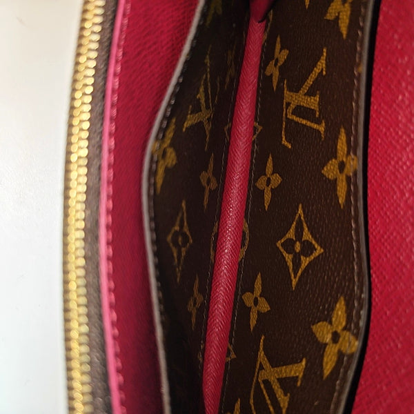 EMILIE Monogram Coated Canvas Brown Wallet