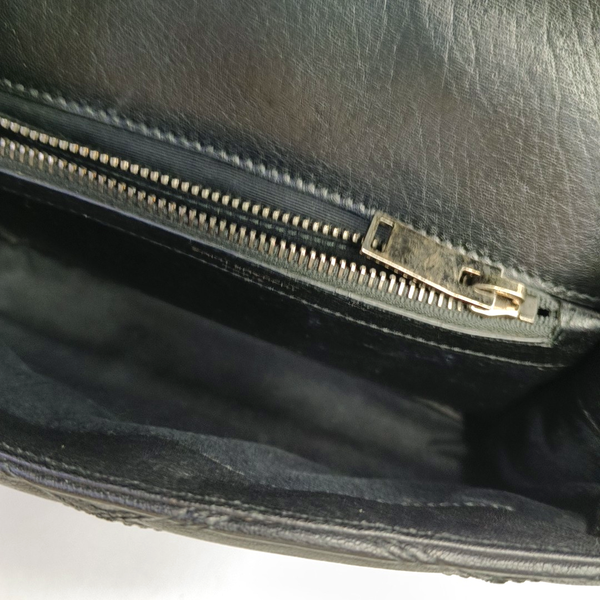 COLLEGE Medium Quilted Calfskin Black