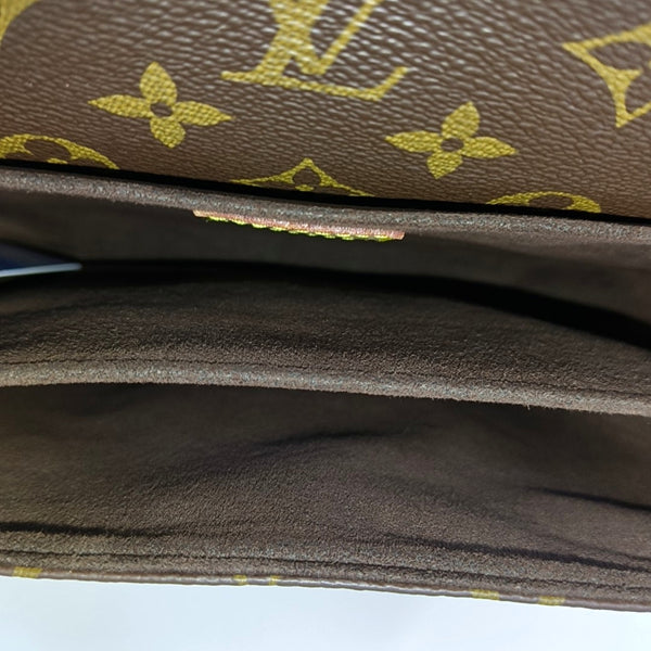 MÉTIS MM Monogram Coated Canvas Brown
