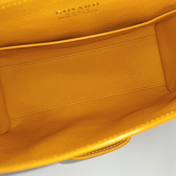 Authenticated pre-owned Saïgon Mini Coated Canvas Yellow - Shoulder Bag at Looply