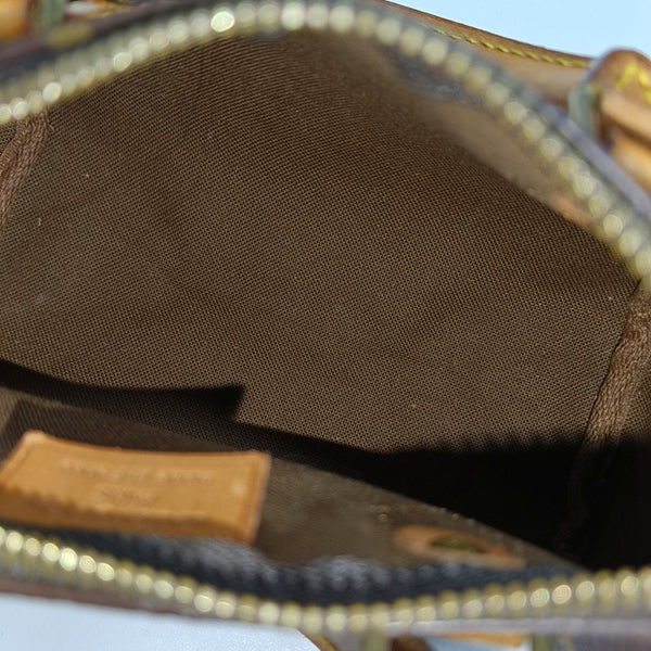 SPEEDY Nano Monogram Coated Canvas Brown
