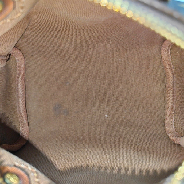 SPEEDY Nano Monogram Coated Canvas Brown