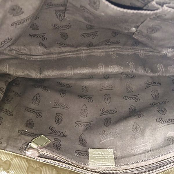 GG Imprime Monogram Coated Canvas Green