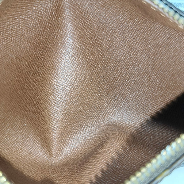 PAPILLON Mini Monogram Coated Canvas Brown