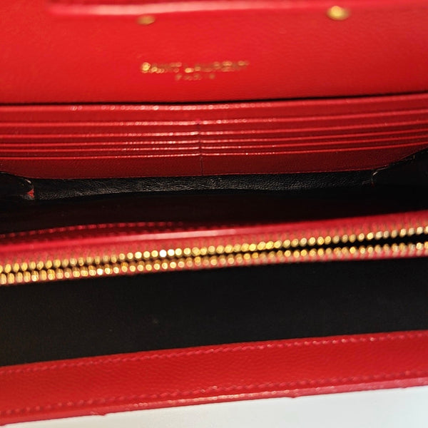 MONOGRAM Medium Chevron Calfskin Red