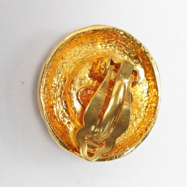 Metal Gold Clip On Earrings