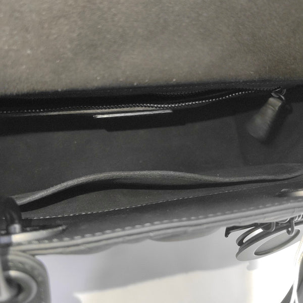 Lady Dior Medium Cannage Calfskin Black
