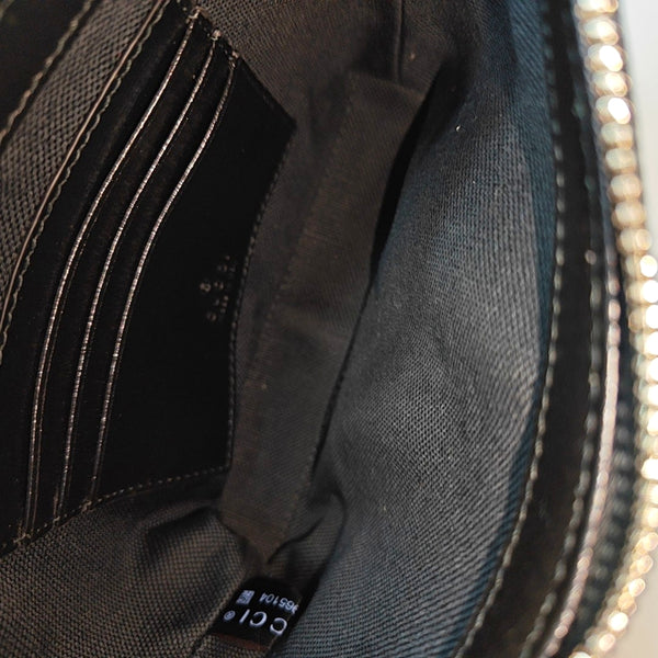 GG Supreme Monogram Coated Canvas Black