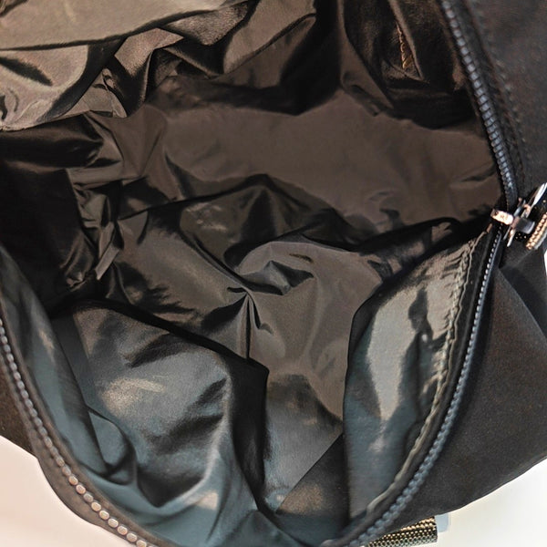 Fabric Top Handle Bag Black