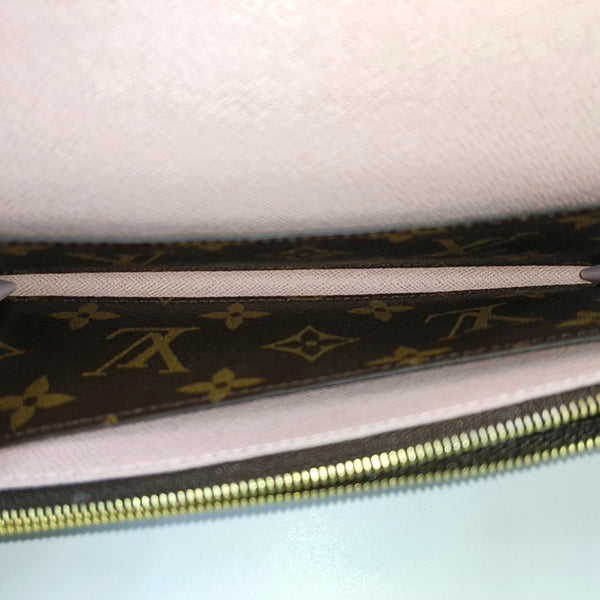 EMILIE Monogram Coated Canvas Brown Wallet
