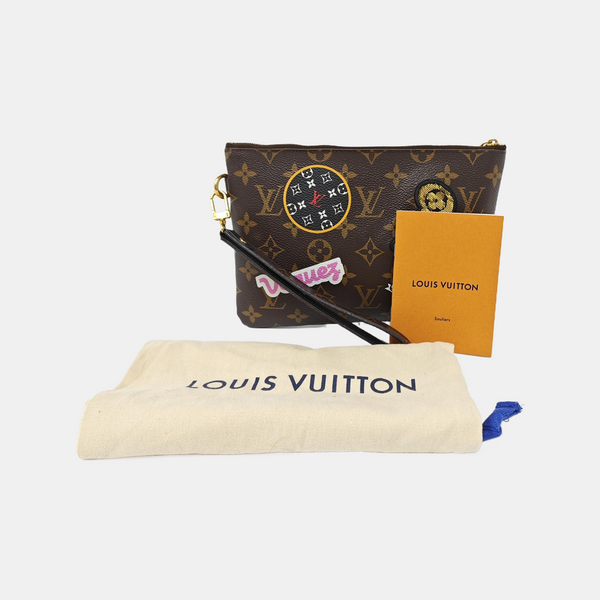 CITY POUCH Monogram Coated Canvas Brown