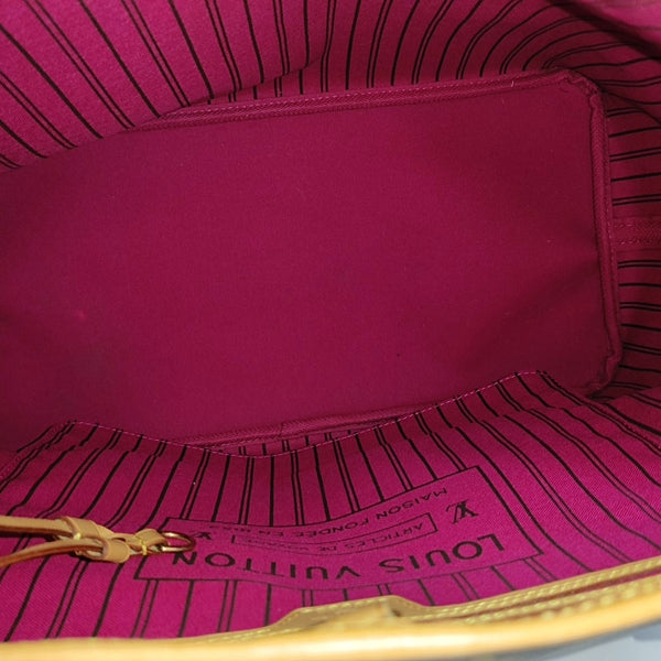 NEVERFULL Monogram Coated Canvas Brown