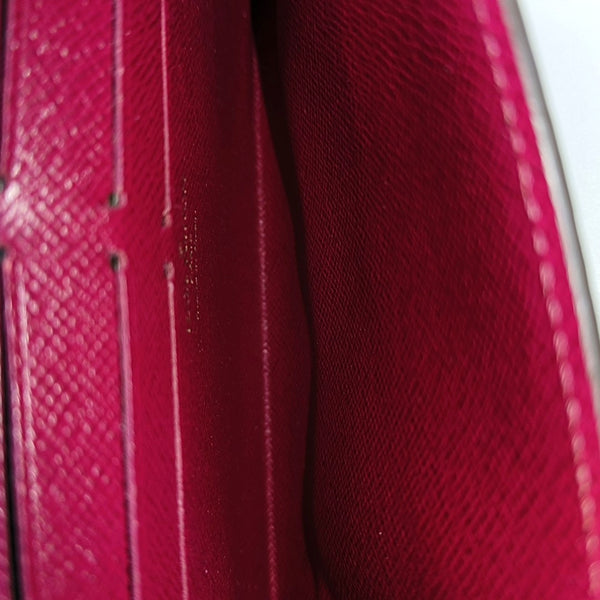 SARAH Monogram Coated Canvas Brown Wallet