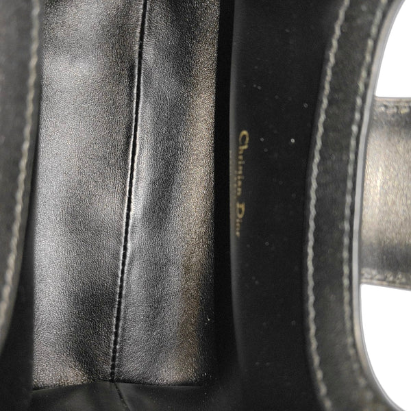 Jolie Top Handle Mini Cannage Lambskin Black