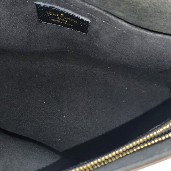 SAINT PLACIDE Monogram Coated Canvas Black