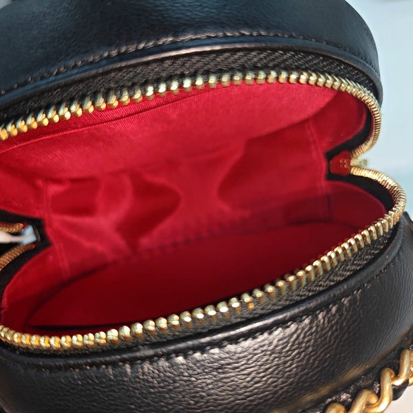 Quilted Lambskin Shoulder Bag Black