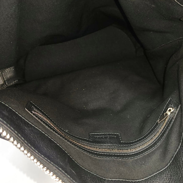 Calfskin Shoulder Bag Black